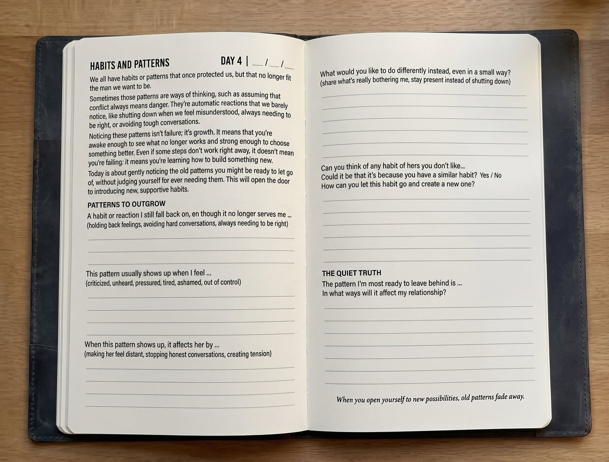 Inside MindOceans Journal — daily prompt page