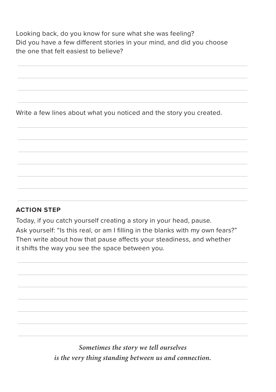 Day 9 — The Stories I Tell Myself, right page
